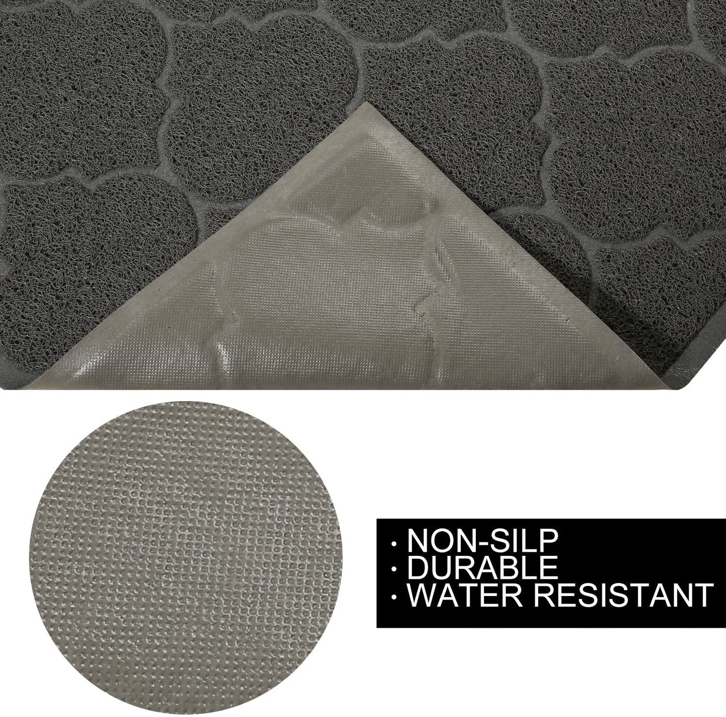 Cat Litter Mat, XL Super Size, Phthalate Free, Easy to Clean, 46X35 Inches, Durable, Soft on Paws, Large Litter Mat.