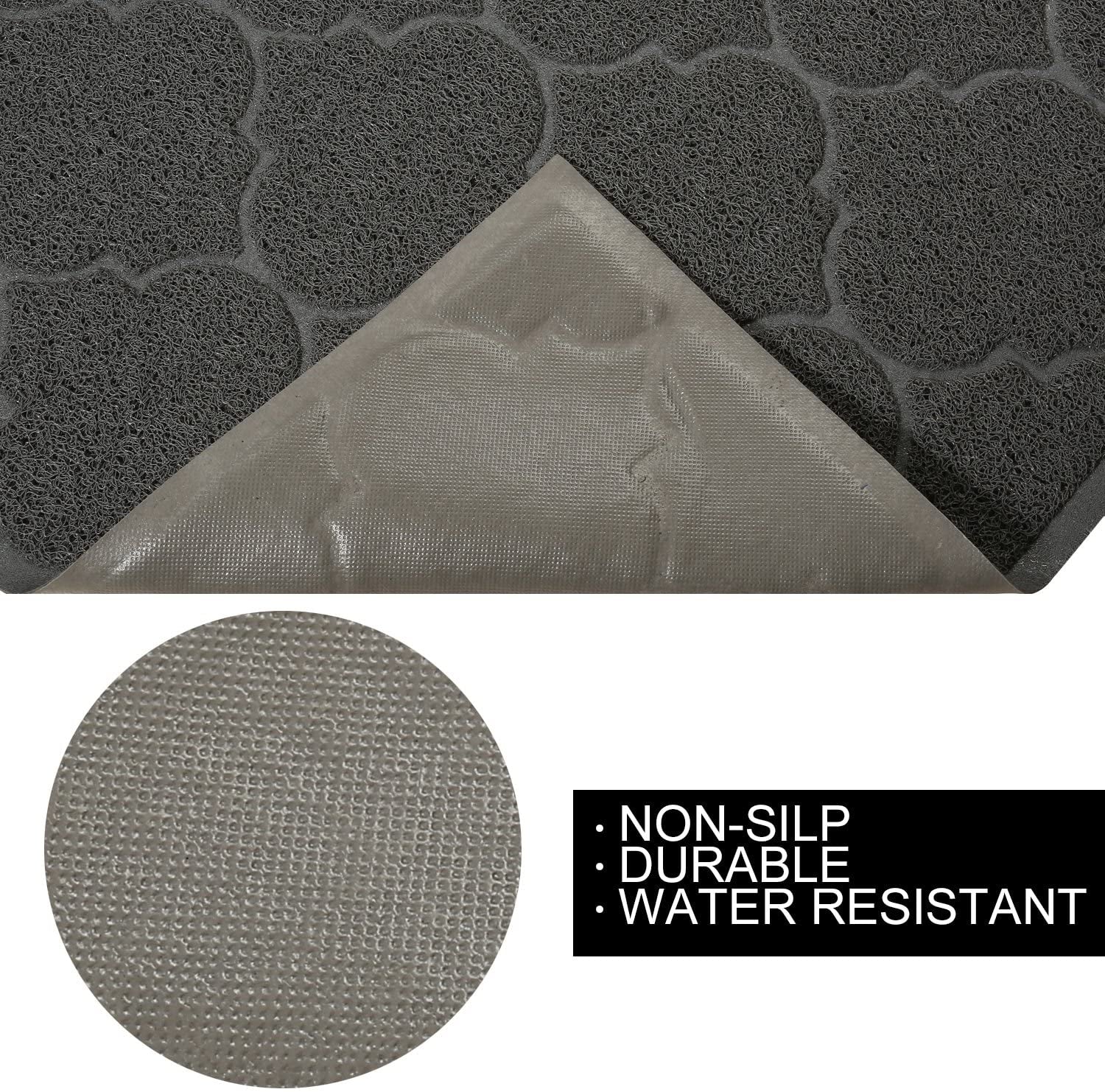Cat Litter Mat, XL Super Size, Phthalate Free, Easy to Clean, 46X35 Inches, Durable, Soft on Paws, Large Litter Mat.