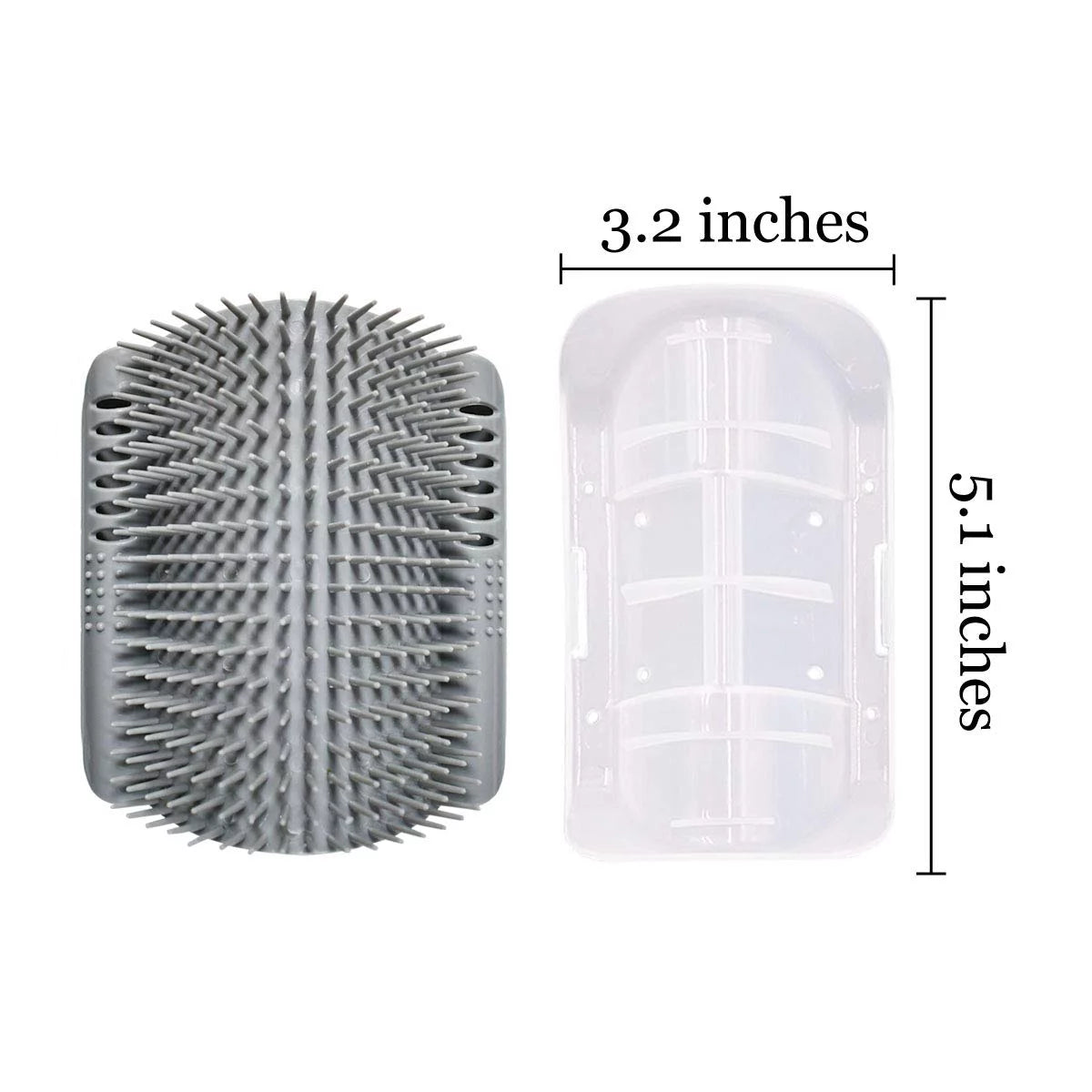 4 Pcs Cat Brush Cat Corner Self Groomer Softer Pet Wall Corner Massage Comb Corner Scratcher Pet Grooming Brush Comb Grooming