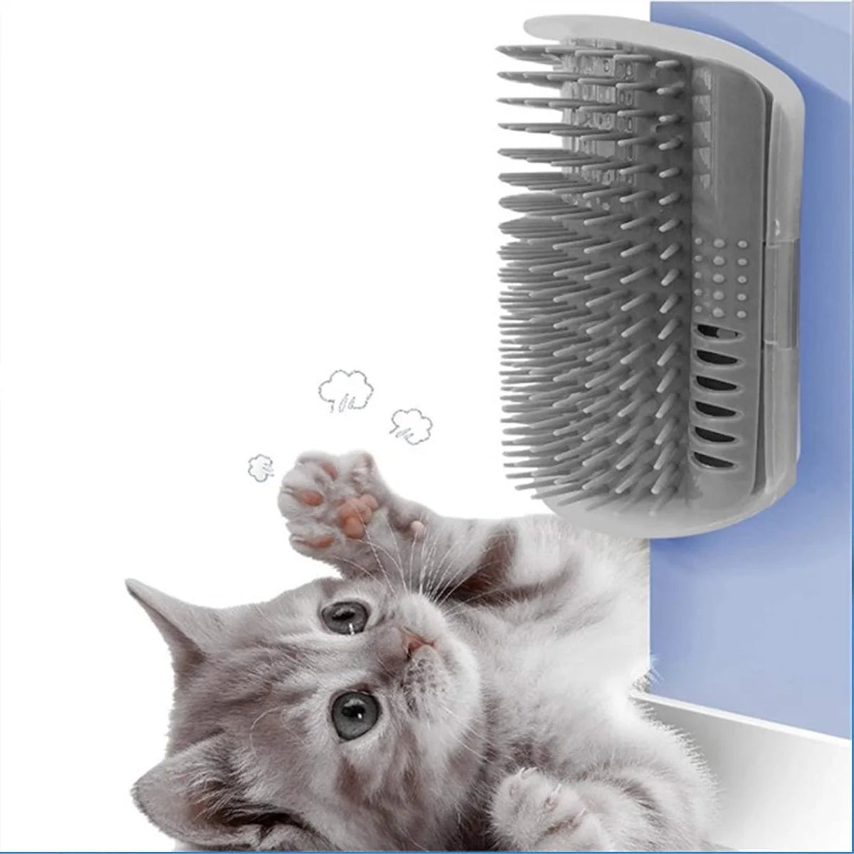 4 Pcs Cat Brush Cat Corner Self Groomer Softer Pet Wall Corner Massage Comb Corner Scratcher Pet Grooming Brush Comb Grooming